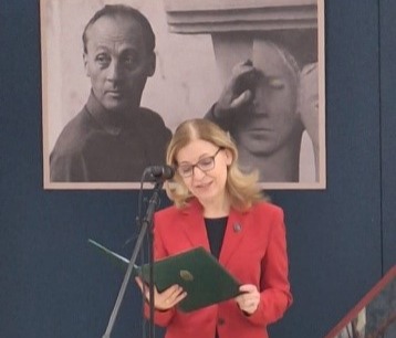 Vernisajul expoziției de sculptură András Kós, pe 28 octombrie,